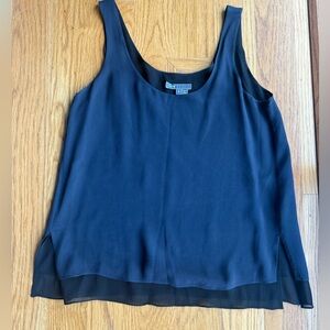 Gorgeous Vince cami shirt navy blue black size small sheer